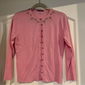 Elie Tahari Pink Cardigan